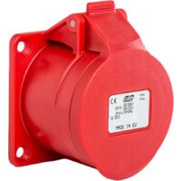 Prise droite femelle 3P+N+T 16A étanche IP44 à encastrer