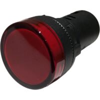 Voyant Led Rouge 12vca-cc Pour Armoire électrique - étanche Ip67 - Perçage 22mm