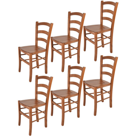 Tommychairs Set 6 Sillas Venice en haya color cerezo (1/5)
