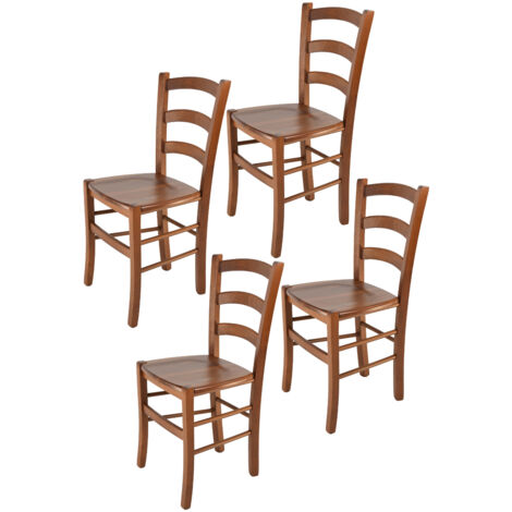 Tommychairs Set 4 Sillas Venice en haya nuez claro (1/5)