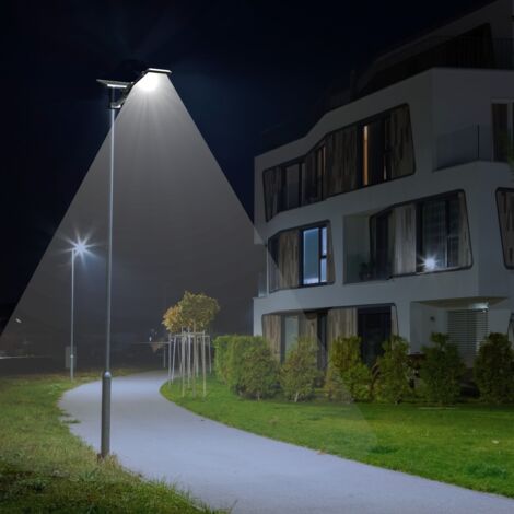 Jandei - LED LED 200W externe Solar IP65 Orientierbares Panel 25W 200 LEDs 2500 Lupes 6000K kalte weiße Batterie -Ionen -Lithium -Lithium