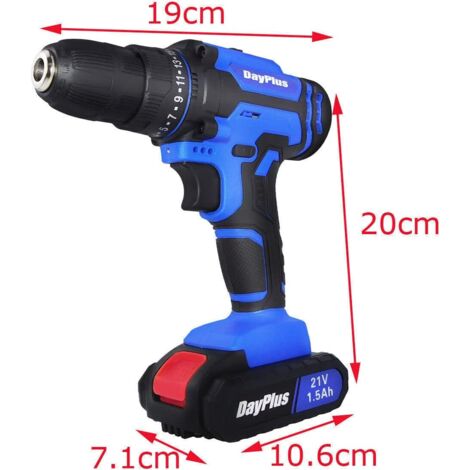 Perceuse Visseuse Sans Fil DEKO 12V – Avec Lumière LED Et Mandrin Sans Clé 3/8 Pouces