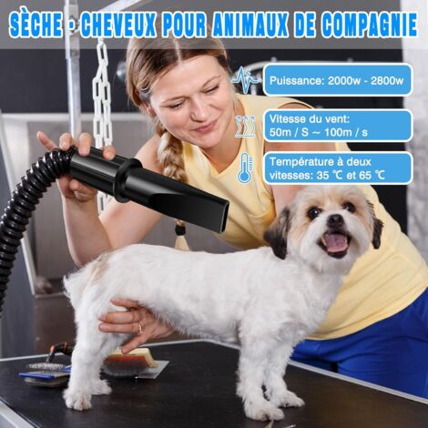 Support de sèche-Cheveux Debout pour Chiens à la Maison, Support de sèche-Cheveux Paresseux Blanc pour Le toilettage des Chats, souffler Les Cheveux/Ongles/Bain (Taille : 11,8-55,1