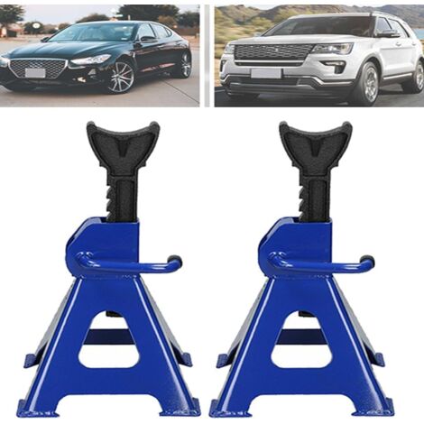 Chandelles d'essieu pour voiture, 3 tonnes, hauteur de levage de 290 à 430 mm, hauteur de levage réglable, pour cric, voiture, caravane