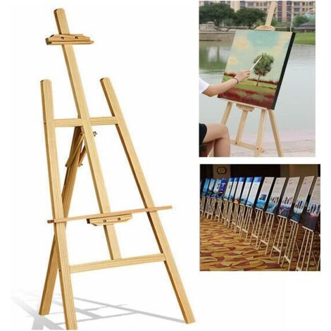 Chevalet En Bois Massif De Pin 150cm - Trépied Studio Réglable Pour Peinture, Croquis Et Présentations - Parfait Pour Artistes Et Mariages