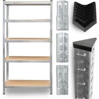 Étagères Rangement, Etagere Metal, Rack Rangement, Étagère modulaire galvanisé de 200x100x50 cm avec 5 tablettes - entrepôts Garage Grenier Atelier Maison Étagères - capacité de 875 kg