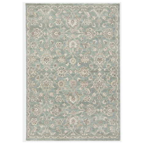 Tapis à motif floral oriental - Nora - Bleu - 120 x 170 cm (1/5)