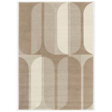 Tapis intérieur géométrique - Milano Vintage - Marron et beige - 200 x 290 cm (1/5)