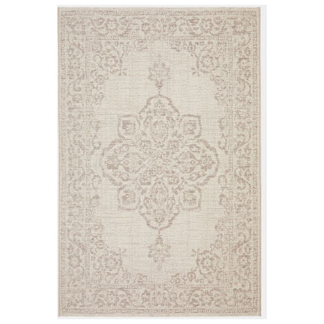 Décoweb – Tapis extérieur tissé plat 200 x 290 cm – 100% polypropylène – Résistant à l'humidité – Certification Oeko-Tex Standard 100
