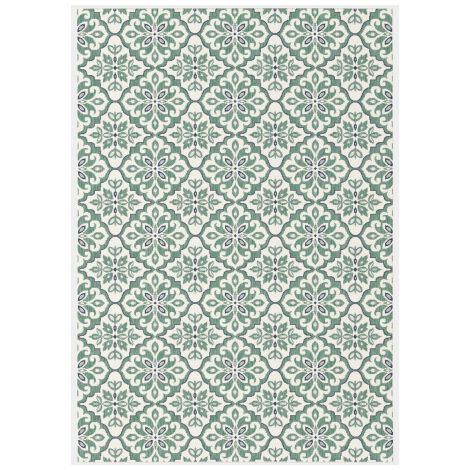 Tapis d'extérieur et intérieur - Madeleine - Vert céladon - 120 x 170 cm (1/3)