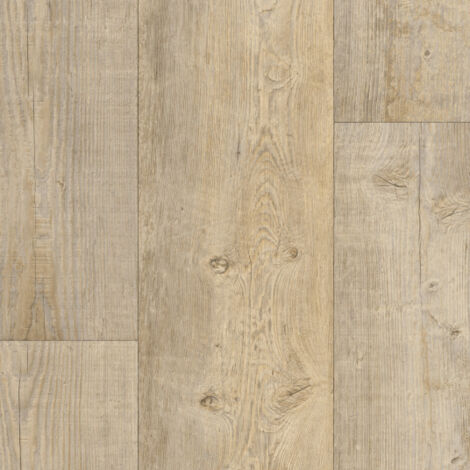 Sol Lino - Imitation parquet bois blanc vieilli - Rouleau de 3m x 18m