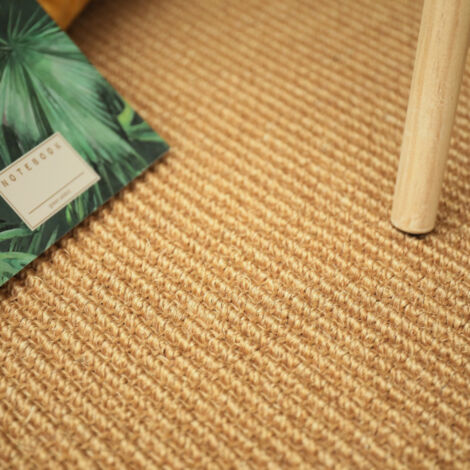 Sisal grosses boucles - Cuba - Paille dorée - Rouleau de 4m x 1m (1/5)
