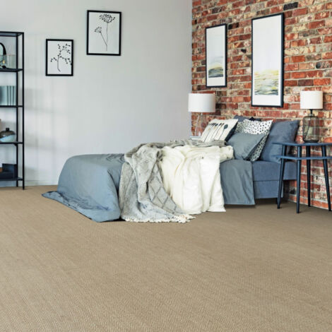 Sisal - Maya Chevron - Beige - Rouleau de 4m x 12m