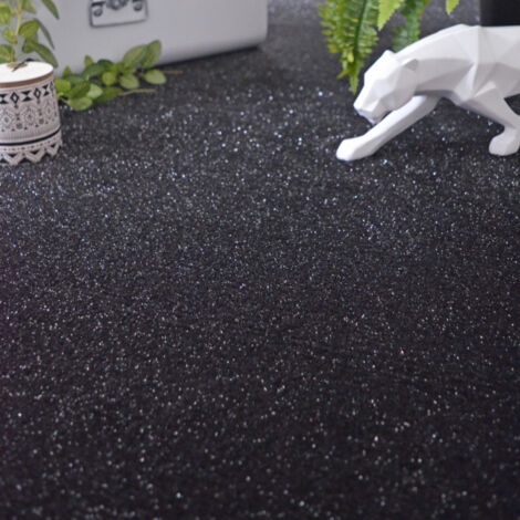 Moquette Pailletée - Flash - Noir - Rouleau de 4m x 2m