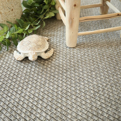 Moquette Tissé Plat - Natté Sumatra - Silver - Rouleau de 4m x 1m (1/5)