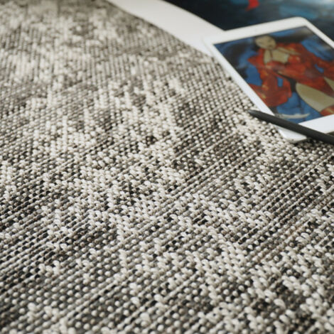 Moquette Tissé plat - Jambi - Nuances gris minéral - Rouleau de 4m x 1m (1/4)