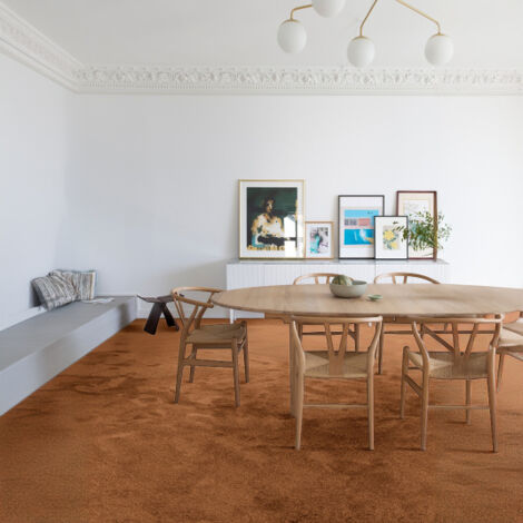 Moquette chambre - Lumicolor - Rouille terracotta - Rouleau de 4m x 1m