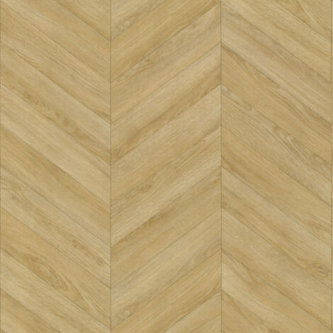 Sol Vinyle effet Parquet chevron Chêne naturel - Rouleau de 4m x 6m (1/5)