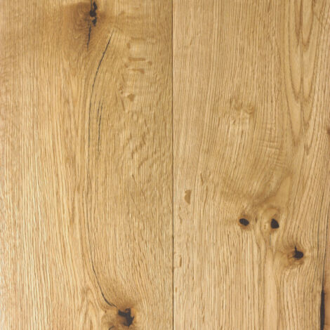 Décoweb – Lame parquet contrecollé vernis mat Click à plat – Chêne naturel – Dimensions 630-1900mm x 190mm x 14mm – Pose flottante ou collée