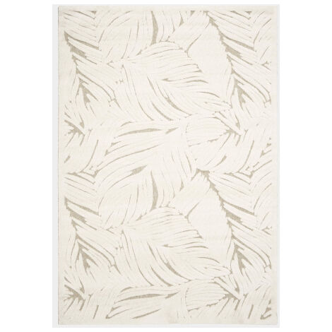 Tapis de salon en matière recyclée - Ode à la nature - Beige et crème - 80 x 150 cm (1/5)
