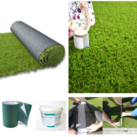 Gazon synthétique Vincennes - 35mm - 2m x 25ml + kit de pose sur sol dur (1/5)
