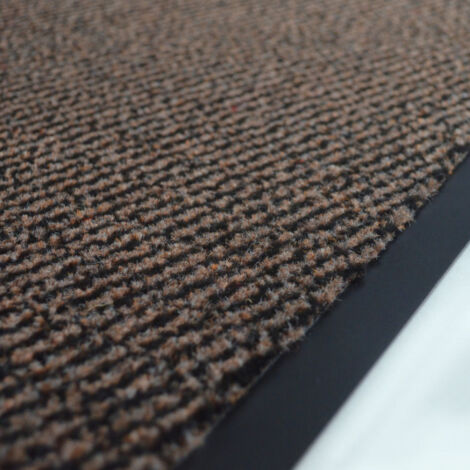 Tapis paillasson pour porte d'entrée - Marron - Rouleau de 0.9m x 5m