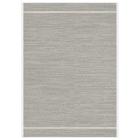 Tapis Prisma Gris - Motif Losanges - 200 x 290 cm