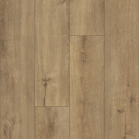 Décoweb – Parquet flottant stratifié 12mm – Chêne Capri – Lames larges 200,3 x 24,5 cm – Hydrofuge pour pièces humides – Paquet de 1,962 m²