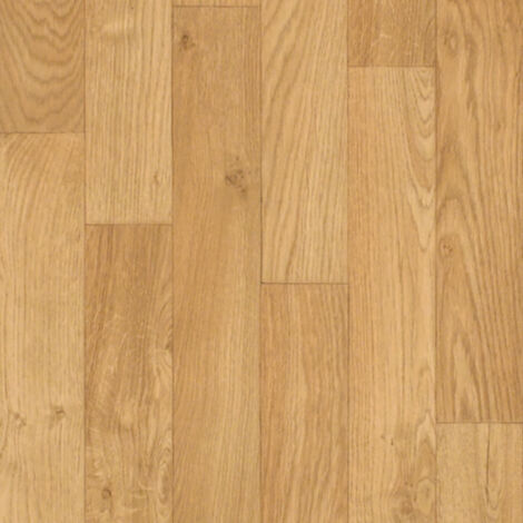 Tarkett – Sol PVC en rouleau 4m x 3m – Imitation parquet traditionnel – Isolation phonique 16 dB – Traitement surface Extreme Protection