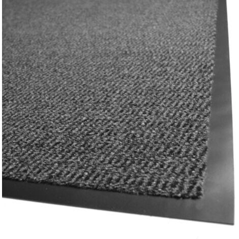 Tapis paillasson pour porte d'entrée - Anthracite - 90 x 150 cm