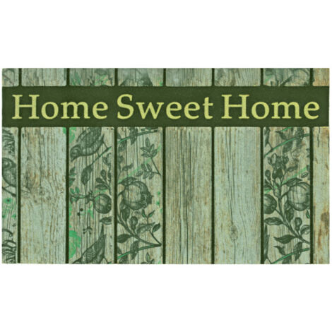 Paillasson Caoutchouc recyclé 45 x 75 cm - Sweet Home - Oiseaux (1/3)