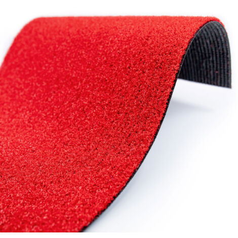 Gazon synthétique - Event classé feu et certifié GRS - Rouge - 8 mm - Rouleau de 2m x 20m (1/4)