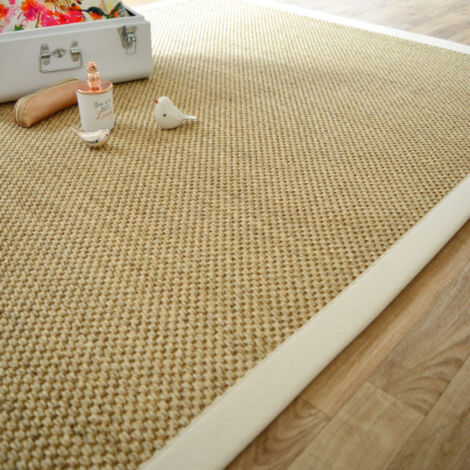 Tapis sisal - Kidara naturel - Ganse écru - 200 x 290 cm (1/5)