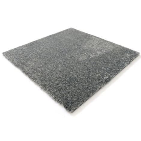 Décoweb – Dalle moquette velours 50 x 50 cm – Paquet de 12 dalles – Surface 5 m² – Isolation phonique – 100% polypropylène (1/5)