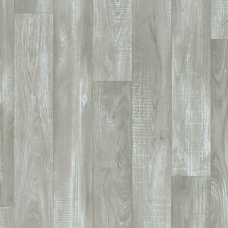 Décoweb – Sol PVC imitation parquet gris clair – Rouleau 2m x 4m – Épaisseur 2,8mm – Isolation phonique 18dB – Résistance au glissement R10