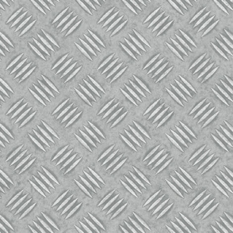 Sol Vinyle Imitation tôle métal Grain de Riz - Rouleau de 3m x 4m
