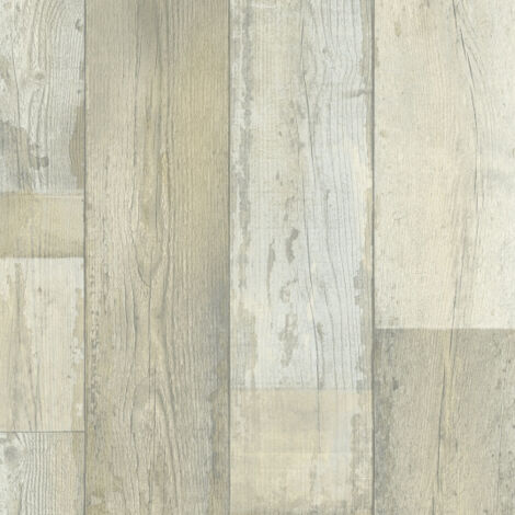 Sol Vinyle Imitation parquet vintage blanchi - Rouleau de 3m x 3m (1/5)