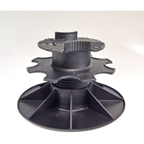 Plot terrasse - Lambourde larg. max. 72 mm - Hauteur réglable de 9 à 12,5 cm - lot de 10 (1/5)