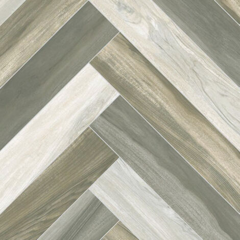 Sol Vinyle effet parquet coloré bâton rompu - Rouleau de 4m x 3m (1/5)