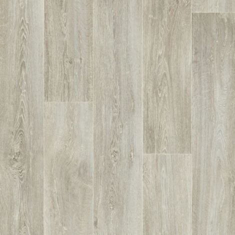 Décoweb – Sol PVC effet parquet chêne scandinave blanchi – Rouleau 2m x 4m – Épaisseur 2,8mm – Résistance au glissement R10 – Isolation phonique 16dB (1/5)