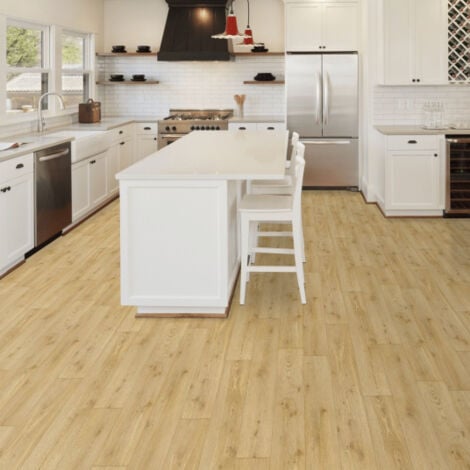 Sol Vinyle Link Plus - Imitation parquet bois naturel - Surface brillante - Echantillon 15 x 20 cm
