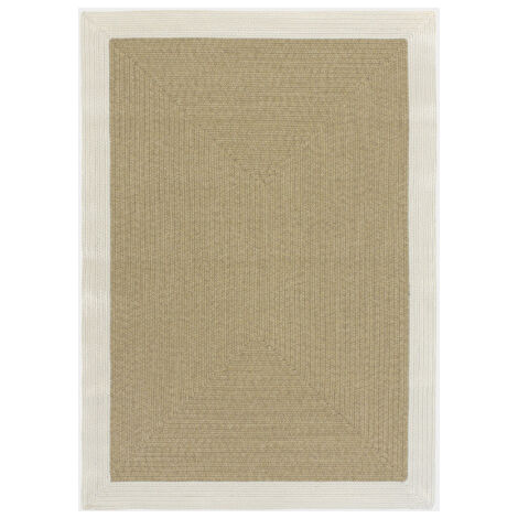 Tapis imitation fibres naturelles extérieur et intérieur - Provence - Aspect jute - 160 x 230 cm