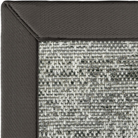 Tapis intérieur / extérieur Jambi - Nuances gris minéral - Ganse anthracite - 250 x 350 cm (1/3)