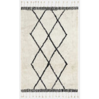 Décoweb – Tapis berbère fait main en coton marocain – 120 x 160 cm – Épaisseur 1,4 mm – Poids 2200 g/m² pour intérieur