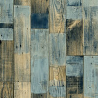 Décoweb – Sol vinyle imitation parquet bleuté 9 cm – Épaisseur 2,8 mm – Isolation phonique 18 dB – Résistance au glissement R10 – Compatible chauffage sol
