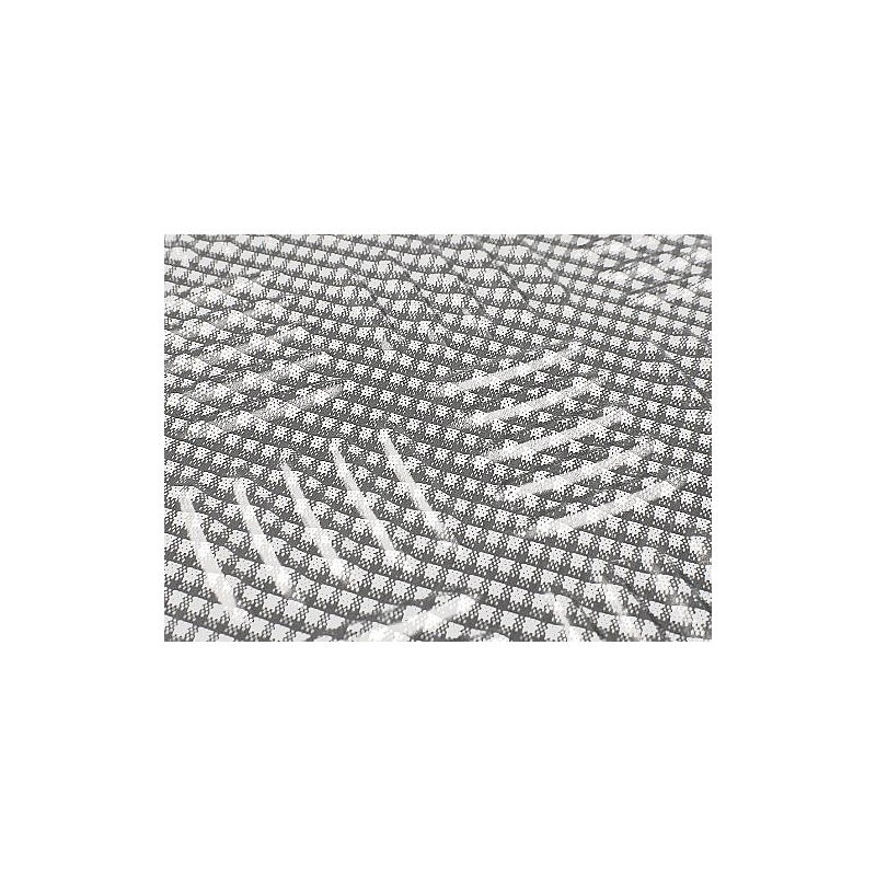 WOLTU Universal Auto Fußmatten Silber 4-teilig Chrom Alu Optik Riffelblech