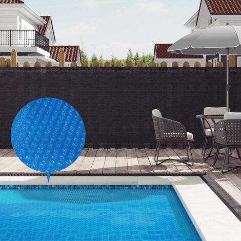 UV- & Kältebeständige Poolabdeckung Für Oberirdische Pools – Extra Dick, Mit Stahlkernkabel, Bis -25°C