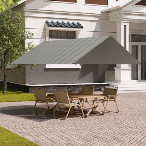 WOLTU Abdeckplane Wasserdicht, LKW Plane Gewebeplane 280 g/m² PE Schutzplane, Mehrzweck Abdeckung mit Ösen, UV stabil reißfest, für Gartenmöbel Holz Pool Trampolin Auto, 3x3m, Grau (1/5)
