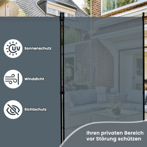 WOLTU Paravent 3 Teilig, 255x182 cm Raumteiler freistehend, Trennwand