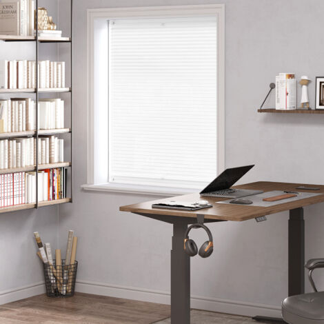 WOLTU Plissee Klemmfix ohne Bohren, Plisseerollo Faltrollo Jalousie mit Klemmträger Lichtdurchlässig, Blickdicht Jalousie Sichtschutz Sonnenschutz Easyfix Rollo für Fenster & Tür, 85x200cm, Weiß
